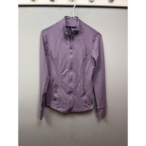 90 Degree By Reflex Jacket Womens XS‎ Purple Full Zip Mock Neck Pockets Stretch - Picture 1 of 8